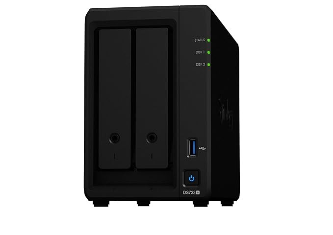 Synology DiskStation DS723+ Network Attached Storage Drive (Black)