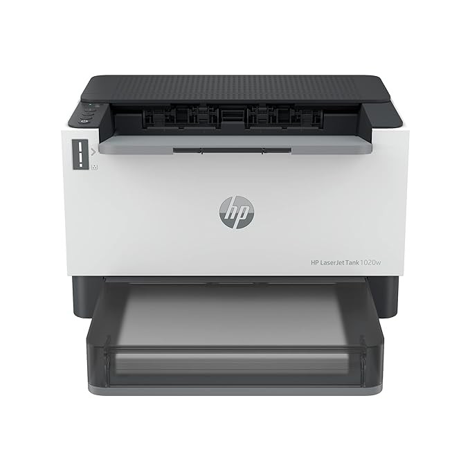 HP Laserjet Tank 1020w Printer, Wireless, Print, Hi-Speed USB 2.0, Bluetooth LE, Up to 22 ppm, 150-sheet Input Tray, 100-sheet Output Tray, 25,000-page Duty Cycle, Black and White, 381V6A