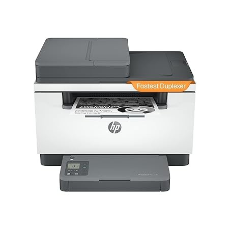 HP Laserjet MFP M233sdw Printer: Print, Copy, Scan Multiple Page with ADF, Fastest Two-Sided Printing, Lightning Print Speed of 30ppm(Letter/29ppm(A4), Ethernet, Self Reset Dual Band WiFi, Gray White